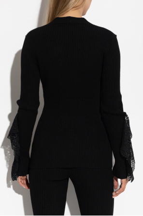 Blumarine Prążkowany kardigan