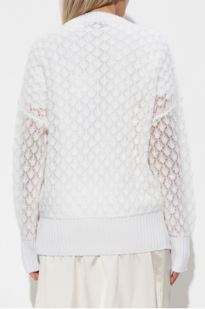 Blumarine Cardigan mit Mohair-Besatz