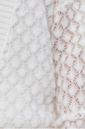 Blumarine Cardigan mit Mohair-Besatz