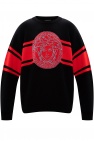 Versace BLACK Wool sweater with logo