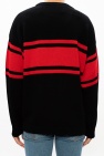 Versace BLACK Wool sweater with logo