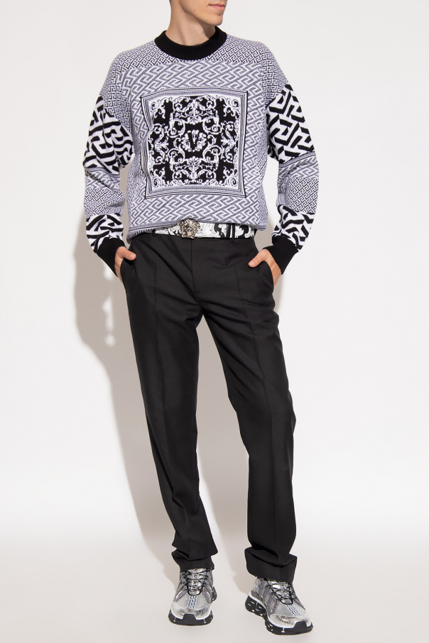 Versace Patterned sleeveless sweater