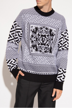 Versace Patterned sleeveless sweater