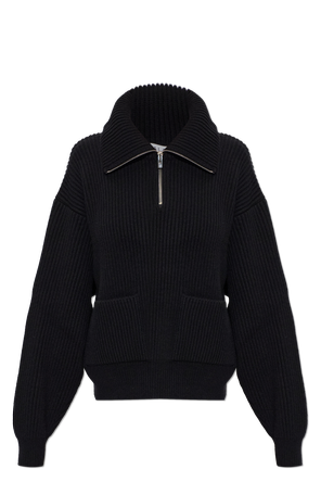 Wool sweater with pockets