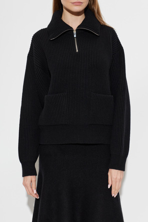 Alaïa Wełniany sweter z kieszeniami