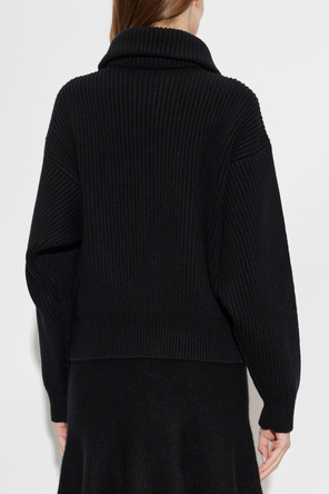 Alaïa Wełniany sweter z kieszeniami