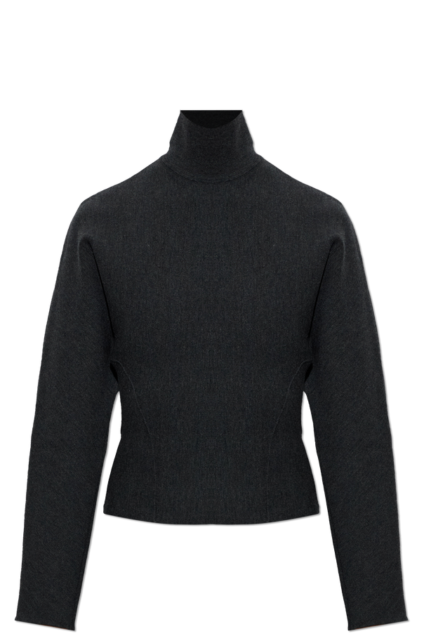 Wool knit top with long sleeves od Alaïa