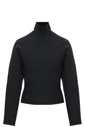 Wool long-sleeve top