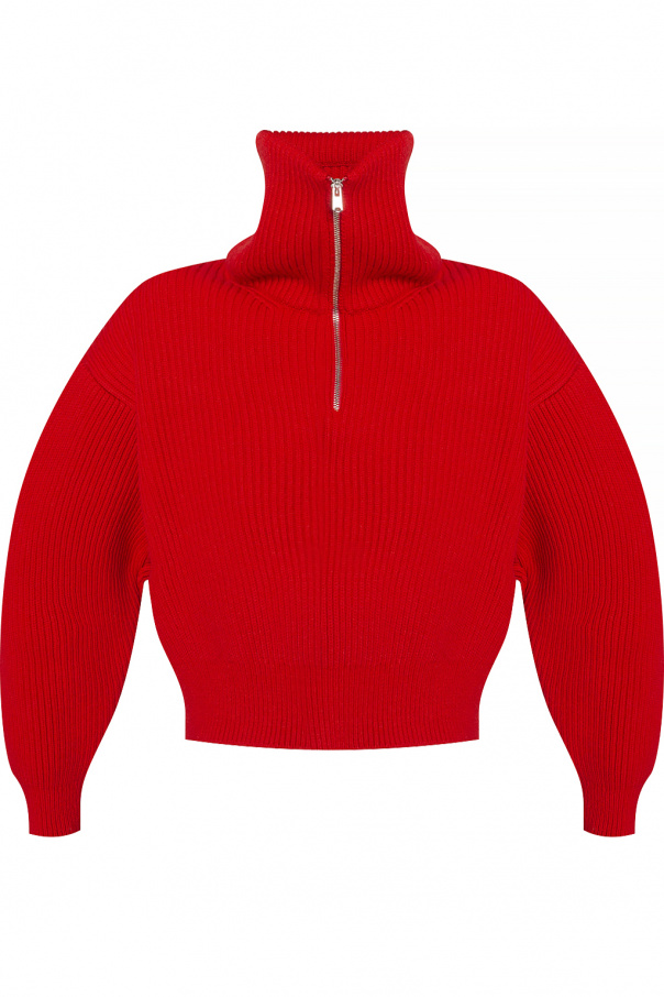 Alaïa Wool Regular sweater with high neck