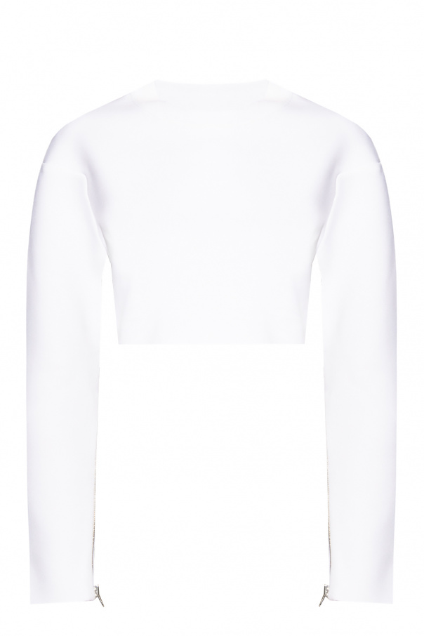 Alaia Crop top with long sleeves