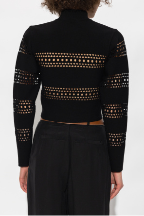 Alaïa Openwork Textured sweater