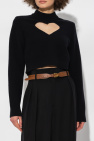Alaïa BLACK Cropped wool sweater
