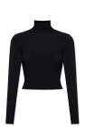 Alaïa BLACK Fitted sweater by Alaïa