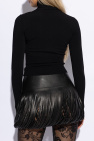 Alaïa BLACK Fitted sweater by Alaïa