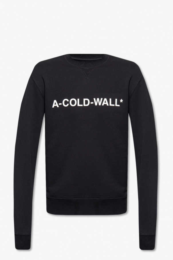 A-COLD-WALL* Green Crop Hoodie With White Spray Flames
