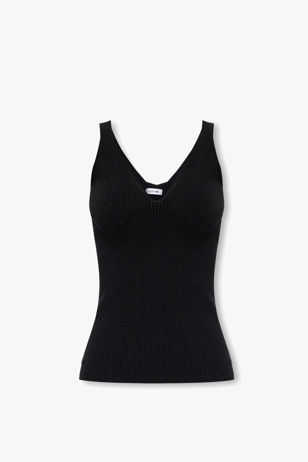 Lacoste Ribbed tank top