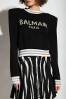 Balmain BLACK Sweater with logo