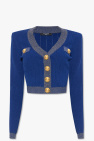 Balmain BLUE Lurex cardigan