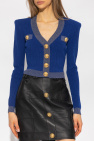 Balmain BLUE Lurex cardigan