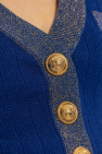 Balmain BLUE Lurex cardigan