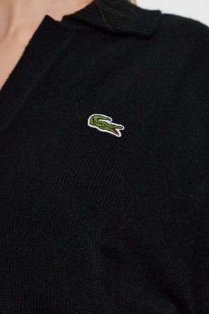 Lacoste Cashmere sweater with logo patch