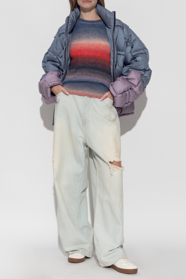 Lacoste Pullover mit Wollbesatz