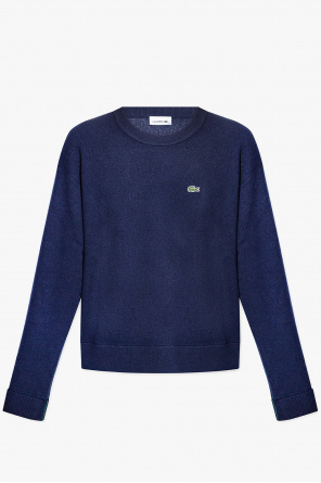 Wool sweater with polo od Lacoste