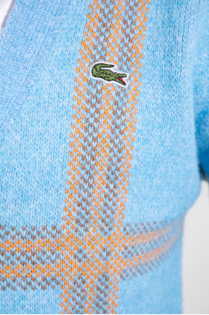 lacoste favourites Checked cardigan