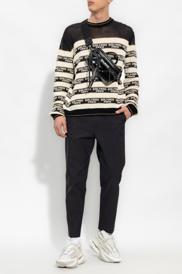 Balmain Sweter ze wzorem w pasy