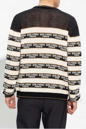 Balmain Sweter ze wzorem w pasy