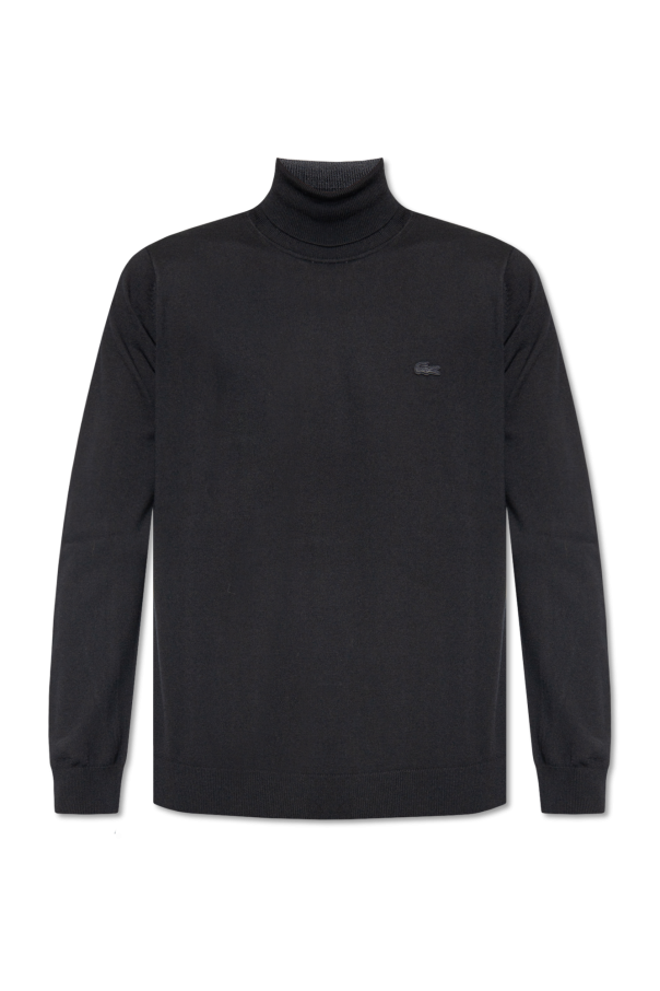 Lacoste Wool turtleneck sweater with logo