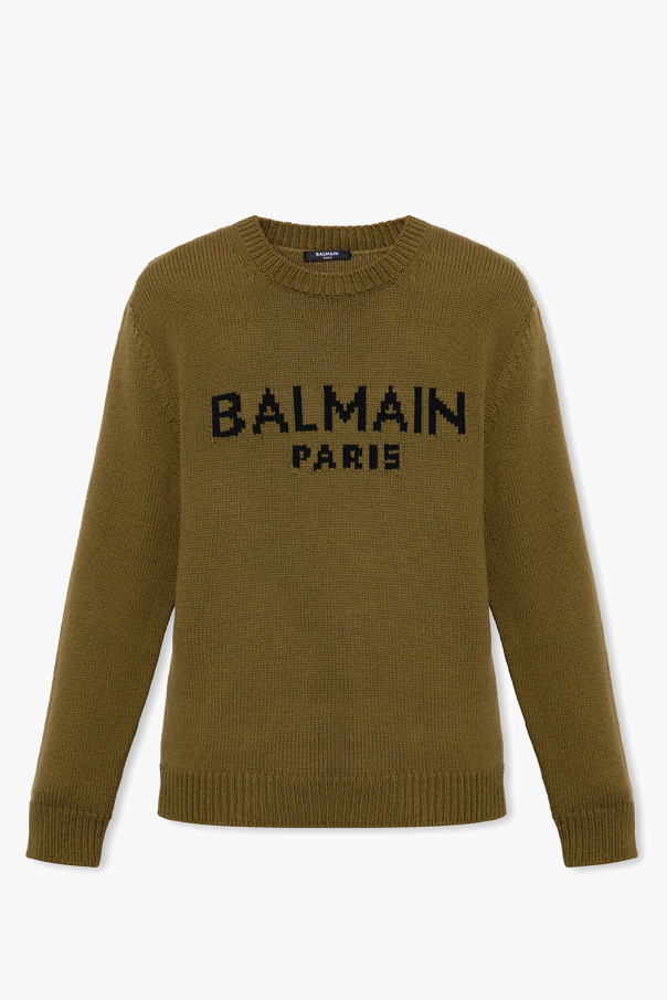 balmain Finbyxor Wool sweater