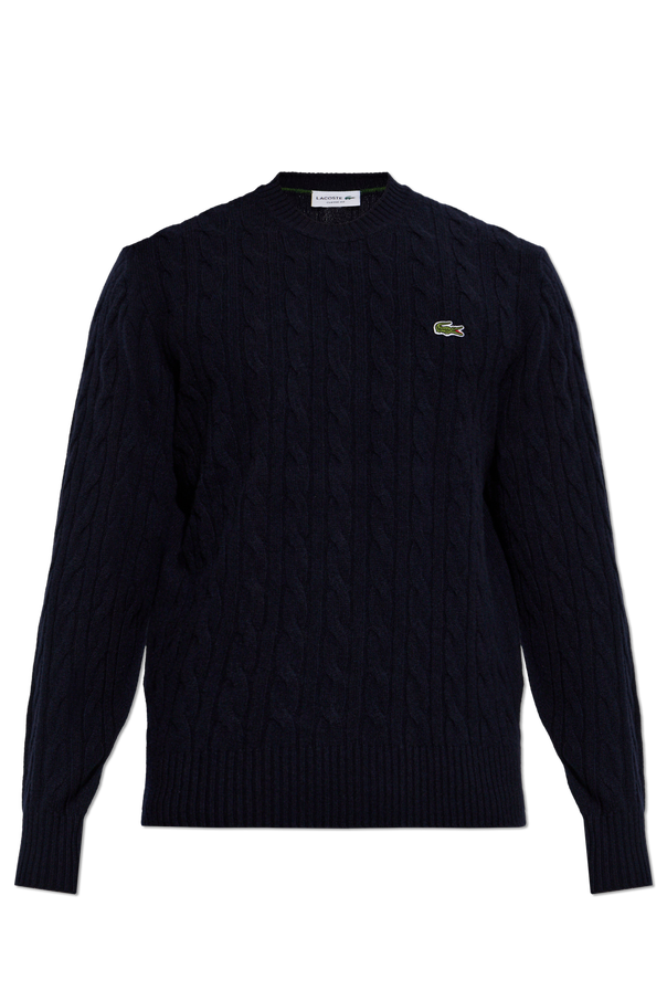 Wool Sweater with Decorative Cable Knit od Lacoste