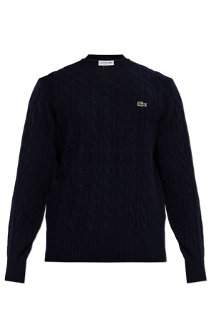 Wollpullover mit dekorativem Strickmuster