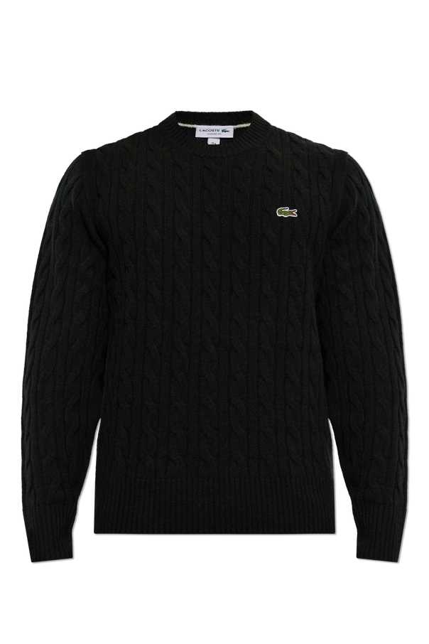 Wool Sweater with Decorative Knit Pattern od Lacoste