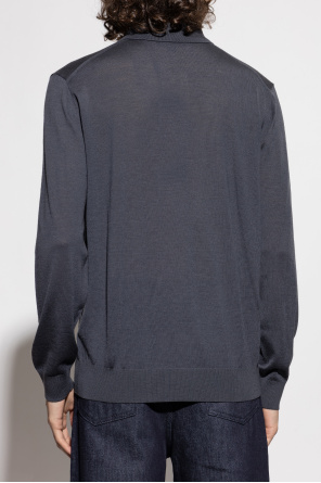 LACOSTE RUNWAY Wool polo with long sleeves
