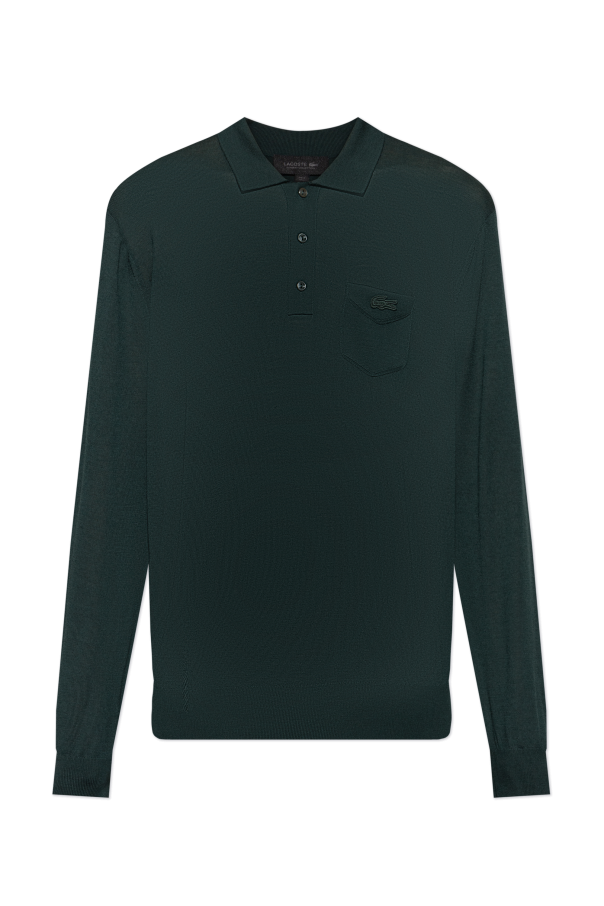 Wool polo with long sleeves od LACOSTE RUNWAY