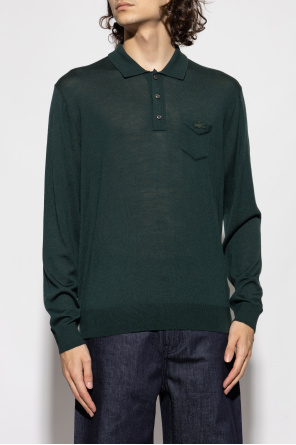 LACOSTE RUNWAY Wollpolo mit langen Ärmeln