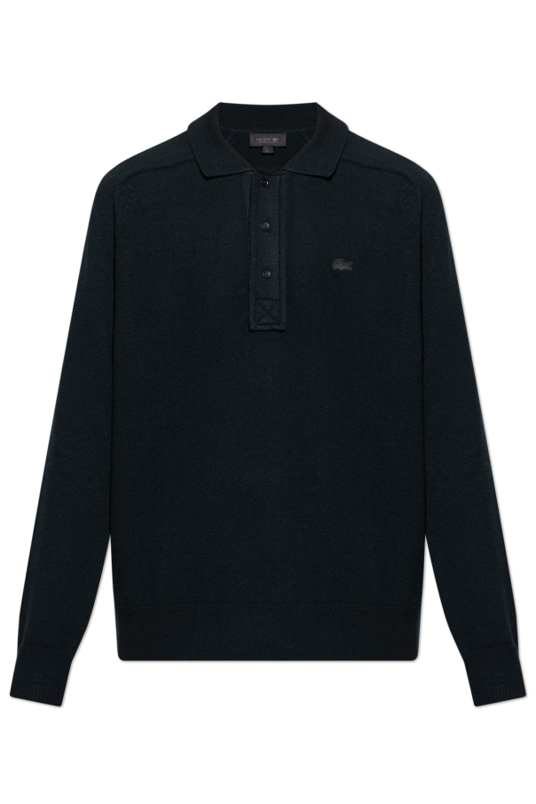 Wool long-sleeve polo od LACOSTE RUNWAY