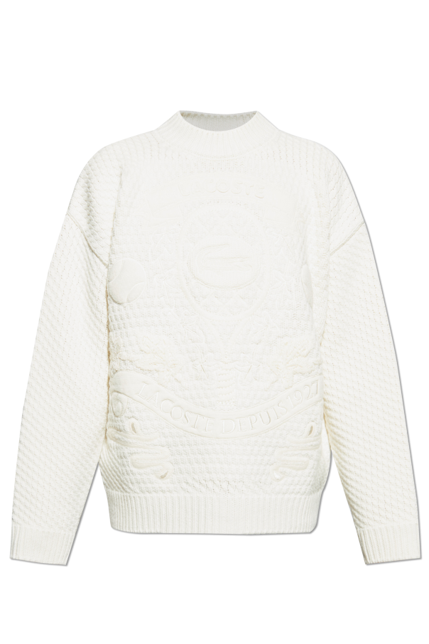 Wool sweater with logo od LACOSTE RUNWAY