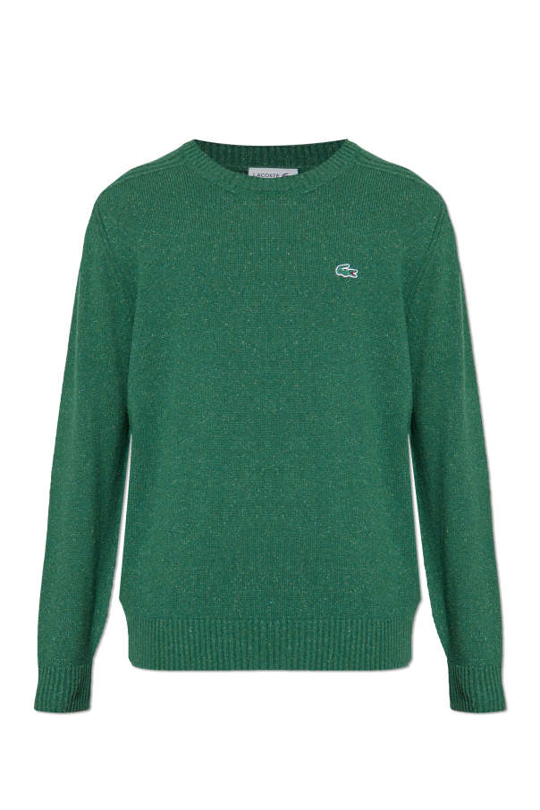 Sweater with logo patch od Lacoste