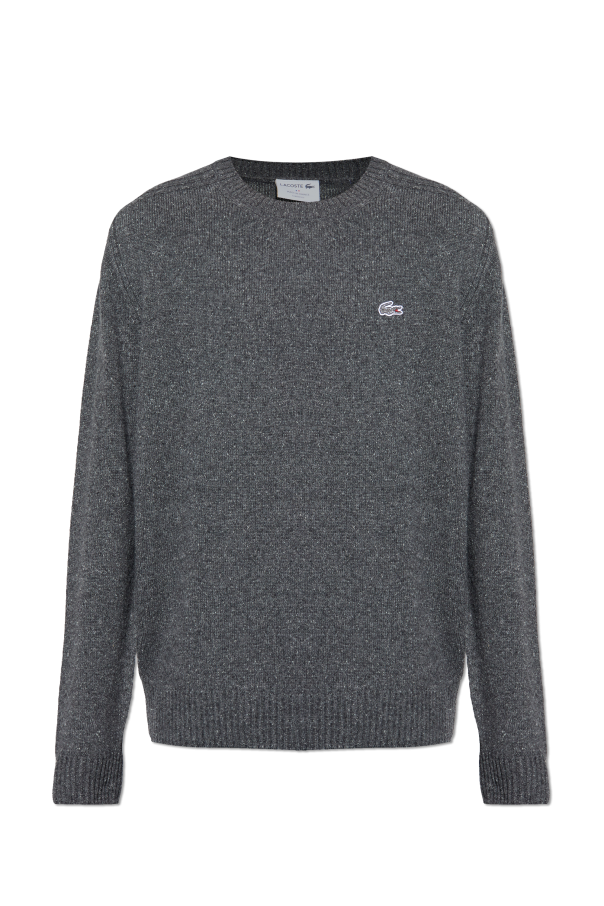 Sweater with logo patch od Lacoste