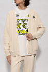 Lacoste cream Cardigan with logo