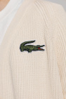Lacoste cream Cardigan with logo