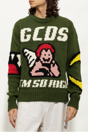 GCDS Wzorzysty sweter