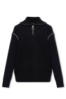 AllSaints BLACK ‘Asteroid’ turtleneck sweater
