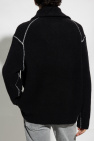AllSaints BLACK ‘Asteroid’ turtleneck sweater