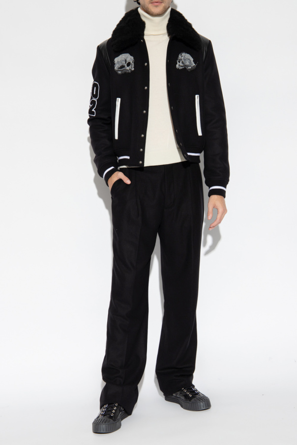 Amiri Karl Lagerfeld Kids TEEN logo-print bomber jacket
