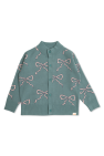 Tiny Cottons BLUE Cardigan with bow motif