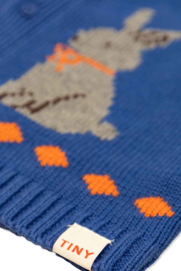 Tinycottons Cardigan mit Kaninchenmotiv